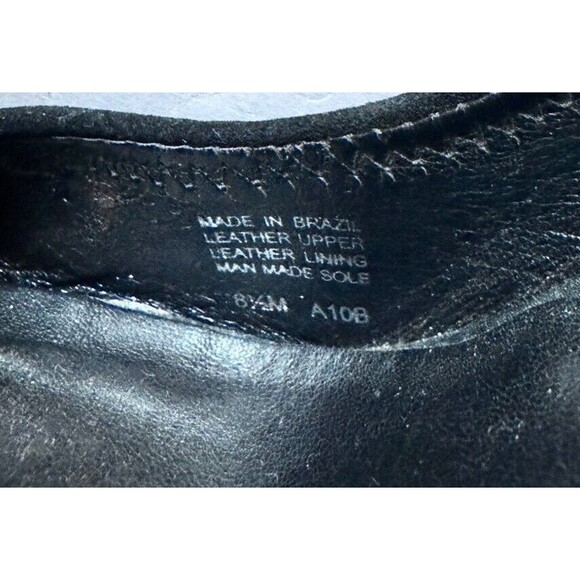 Tory Burch Sophie Black Suede Wedges Heels A10B  Size 8.5 - Picture 8 of 8